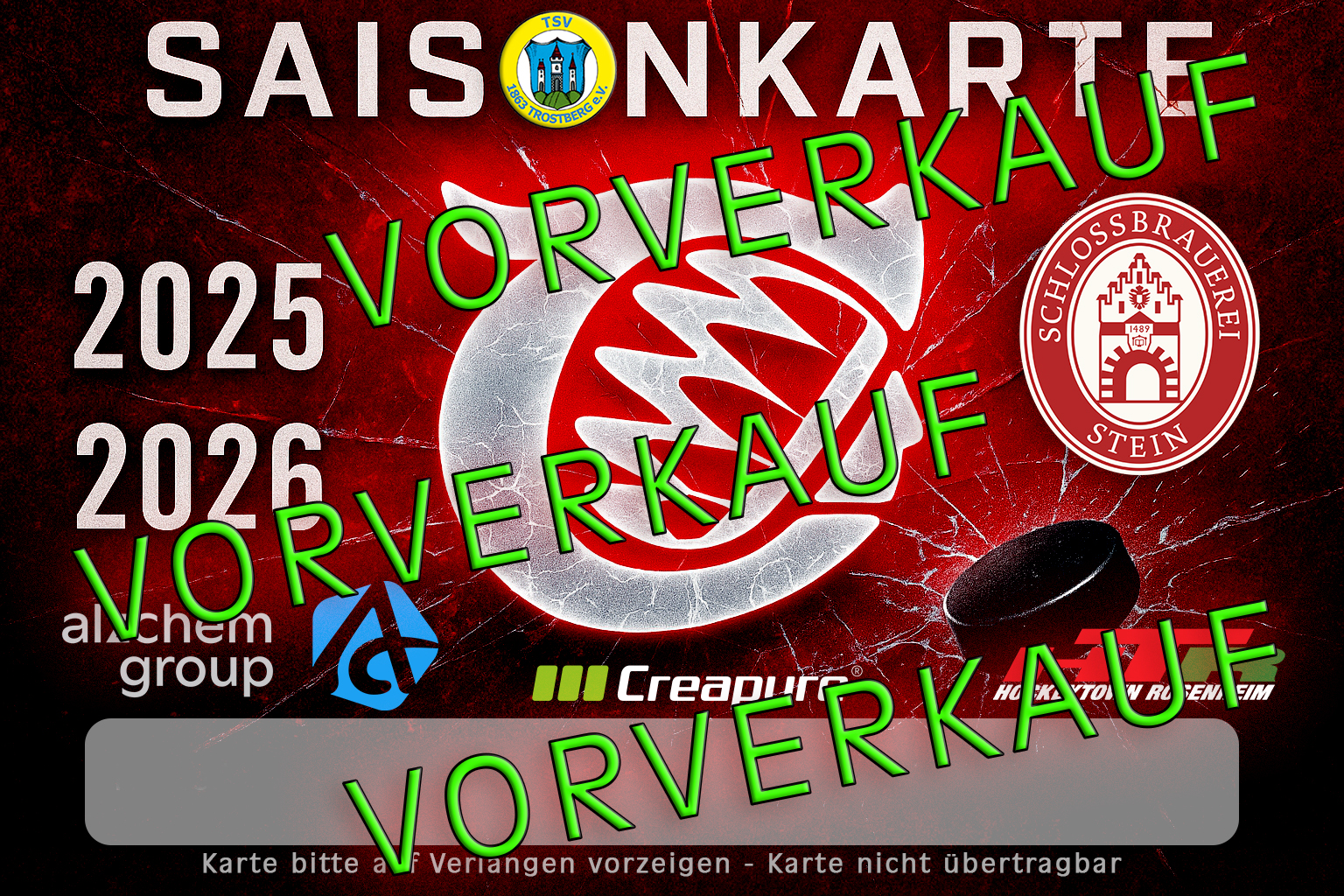 Saisonkarte Vorverkauf
