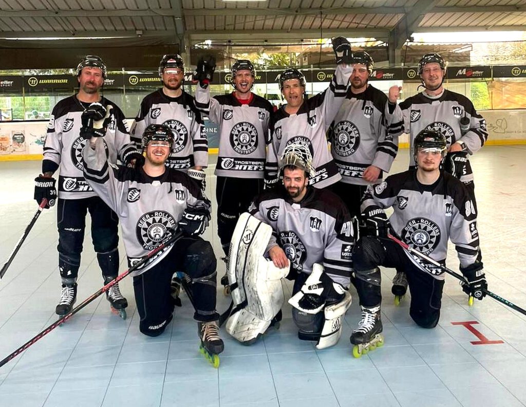 Inlinehockeyteam startet.