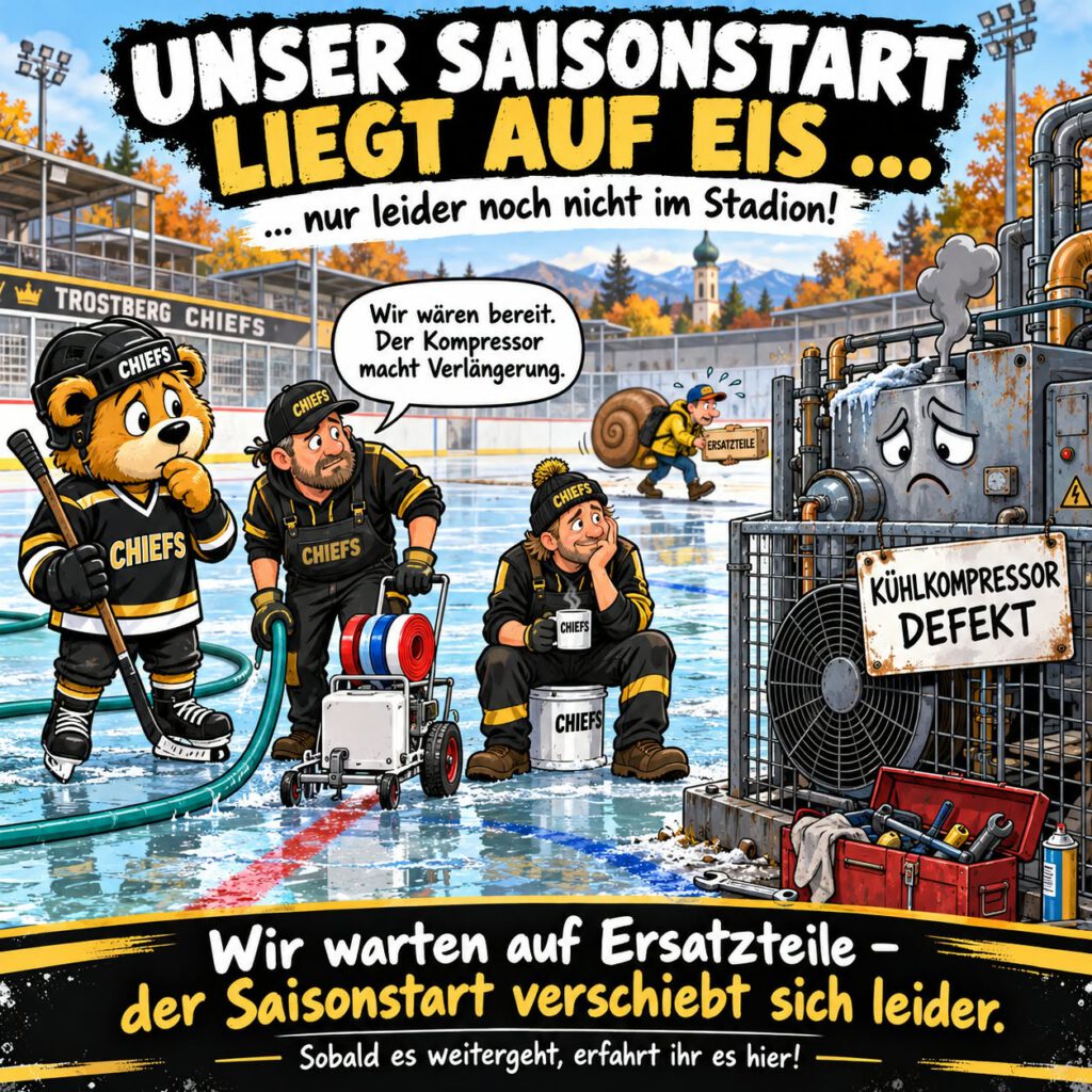 Hiobsbotschaft für die Trostberg CHIEFS